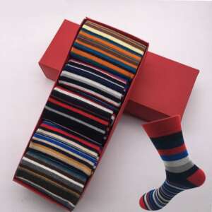 SIM00025 Colorful Stripes Socks 5 Pairs Set