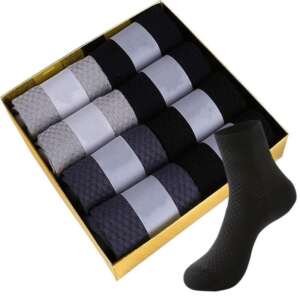 SIM00041 Fashion Men’s Bamboo Fiber Ankle Dress Wear Socks