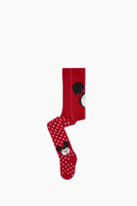 SIB00017 Baby's Minnie Pattern Red Pantyhose