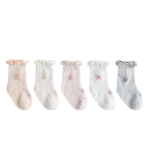 SIB00001 Babies' summer thin jacquard mesh combed cotton socks (22)