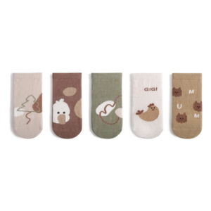 SIB00004 Babies' autumn cartton pattern loose cuff knee high socks (1)